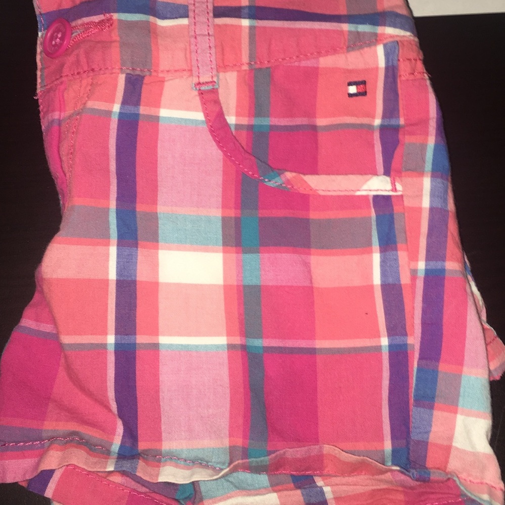 Girls (6) Pink Plaid Tommy Hilfiger Shorts
